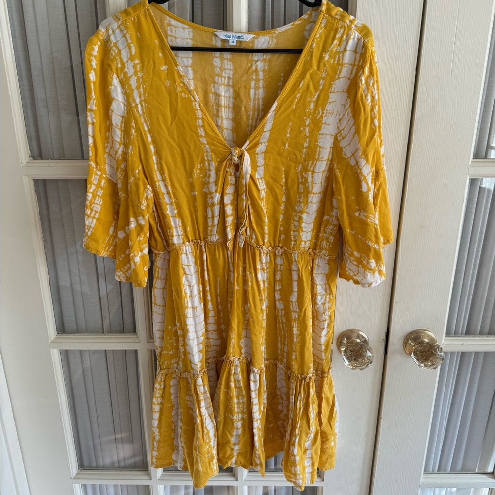 Yellow Tie-Dye Dress